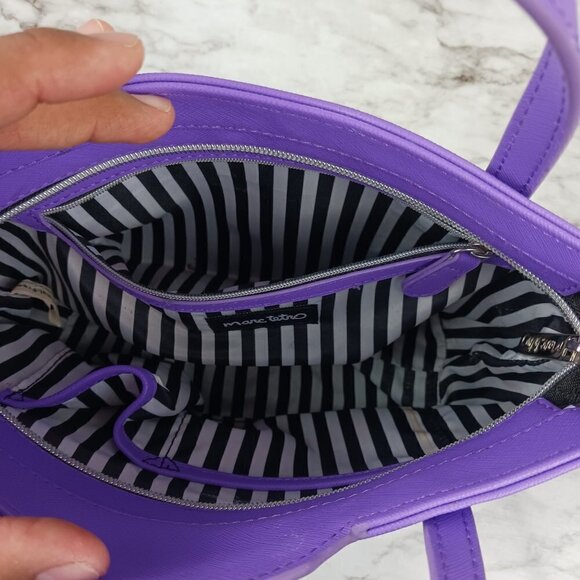 Marc Tetro Bichon Frise Purple Tote crossbody & wallet - Picture 12 of 15